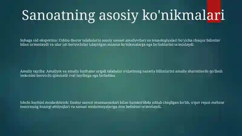 O'Quvchilarni Mehnatga Tayyorlash 2