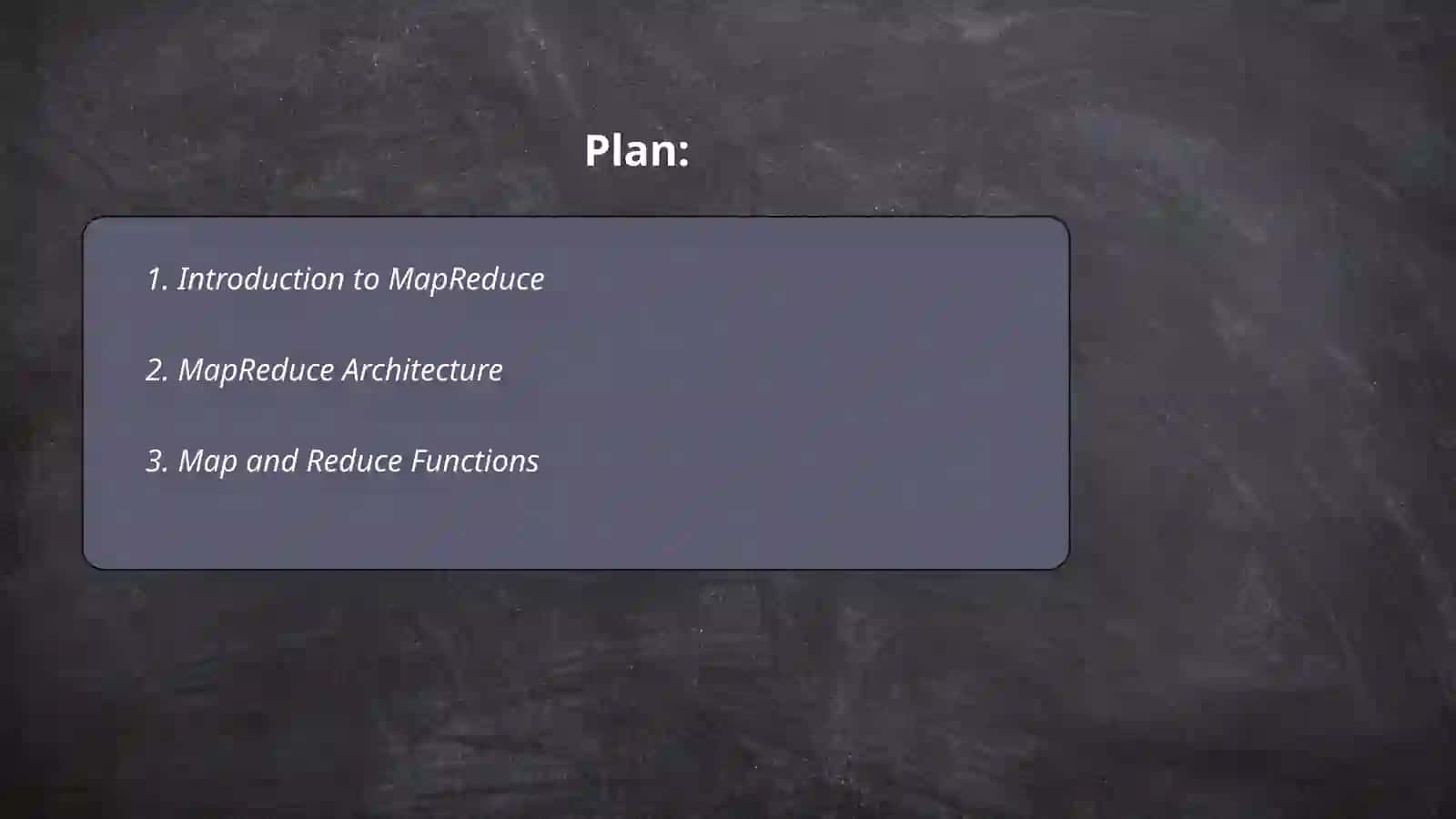 MapReduce Execution 2