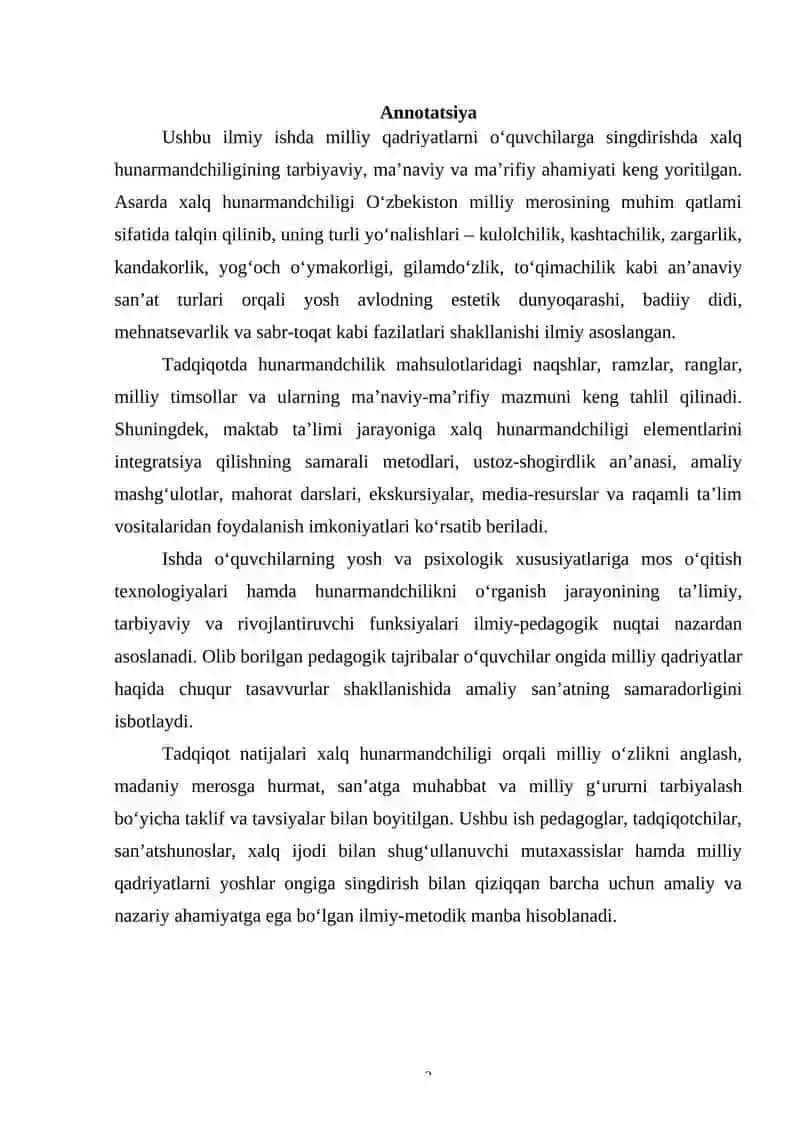 FANI O‘QITUVCHILARI MALAKA OSHIRISH KURSI 2