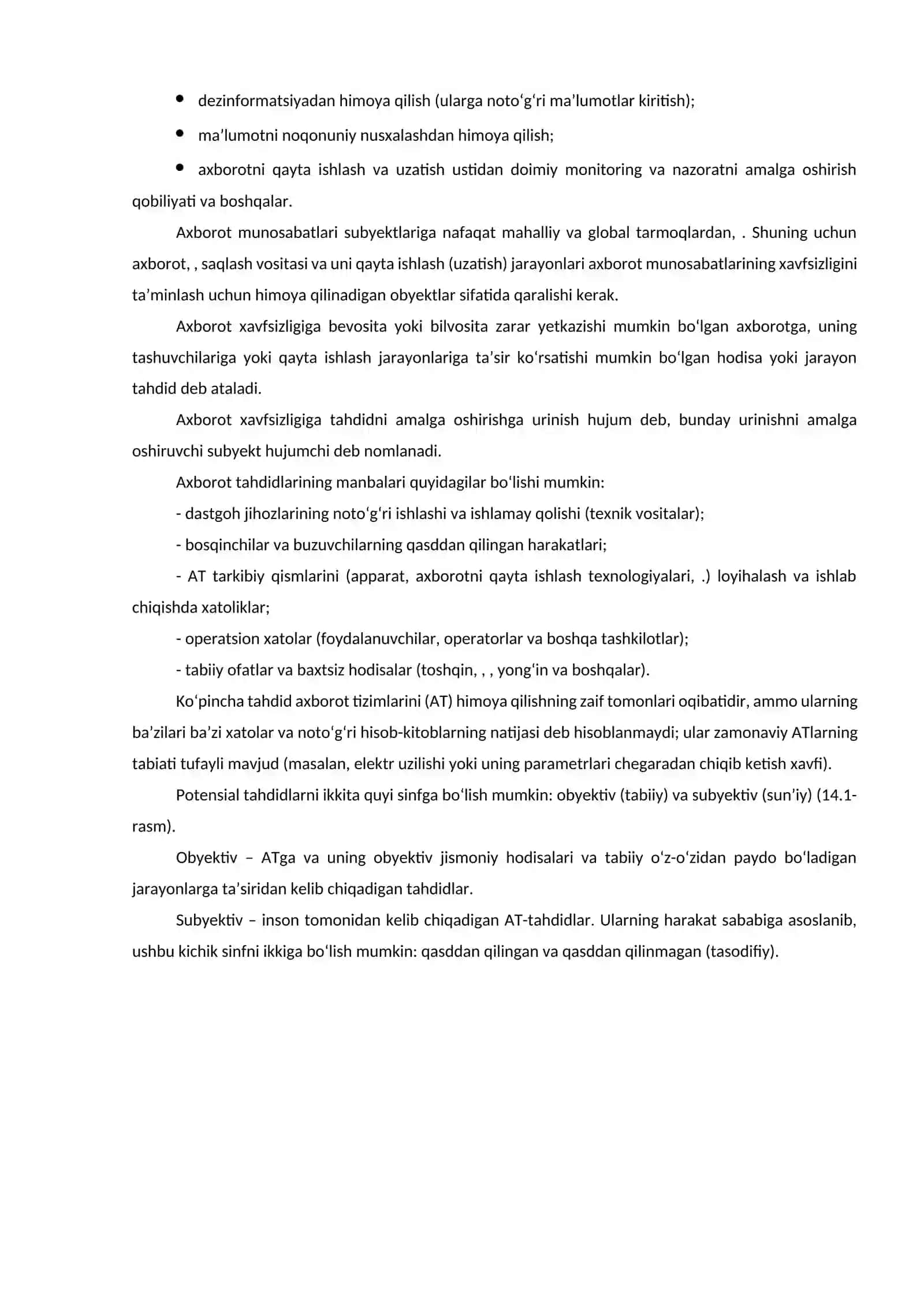 Axborot xavfsizligi ta’minlash uslublari 2