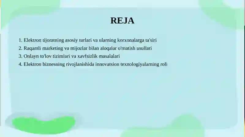 Elektron tijorat va biznes 2