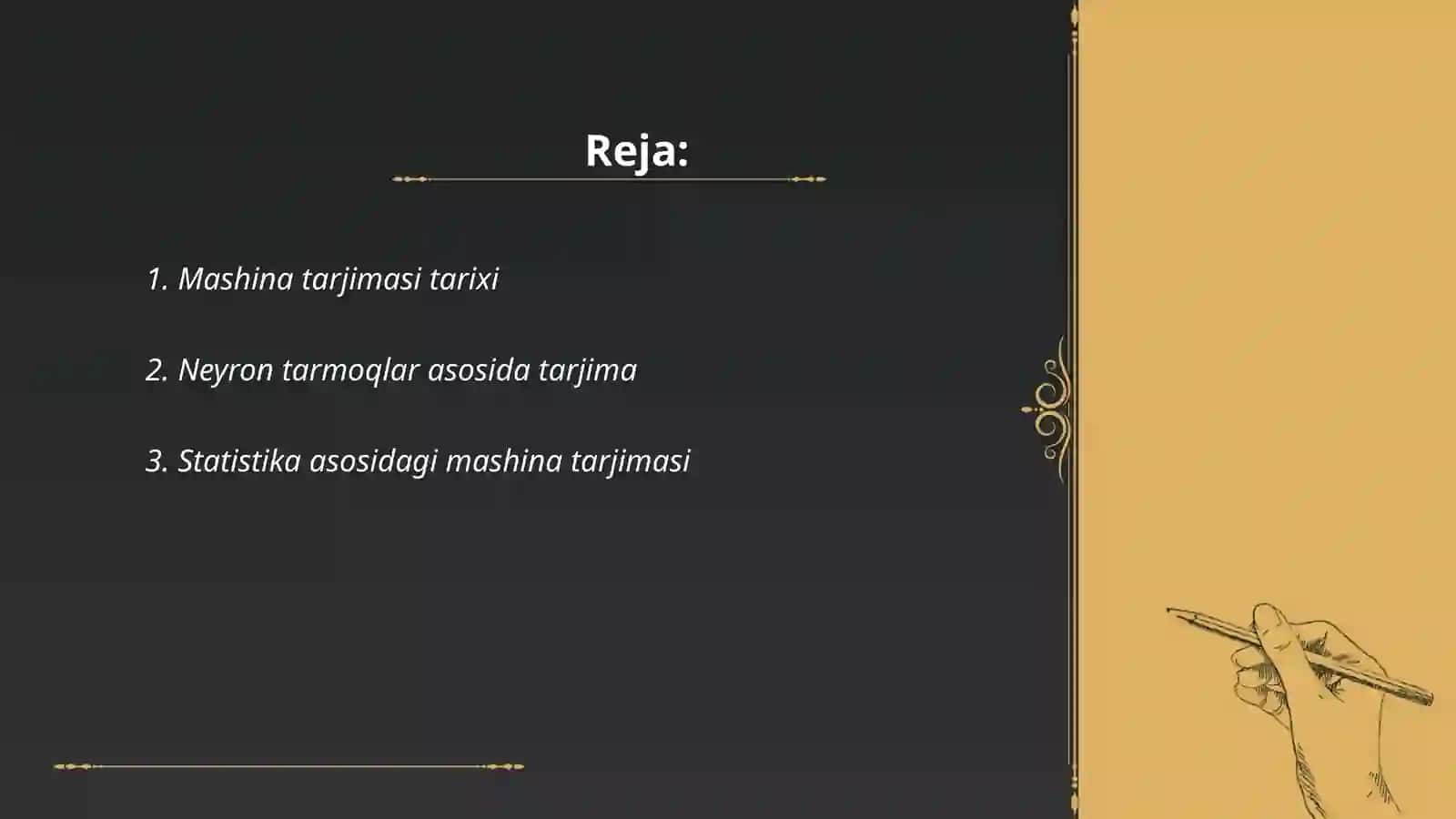 Mashina tarjimasi tizimlari va texnologiyasi 2