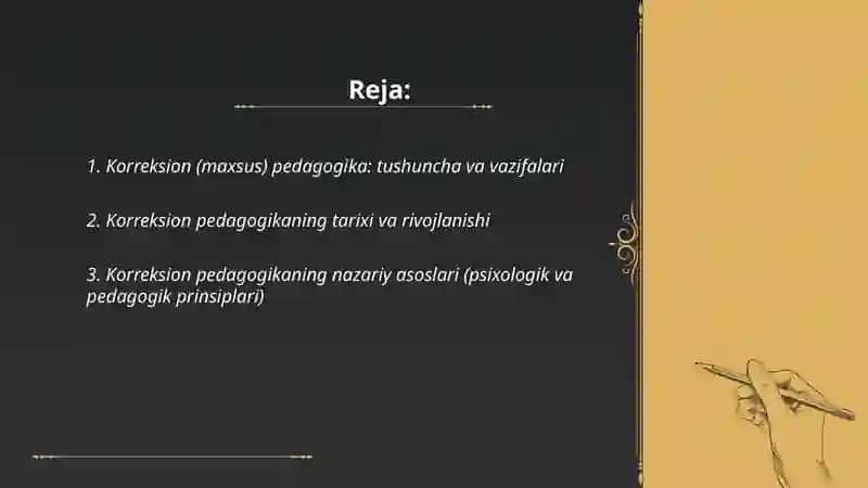 Pedagogikaning maxsus tarmoqlari 2