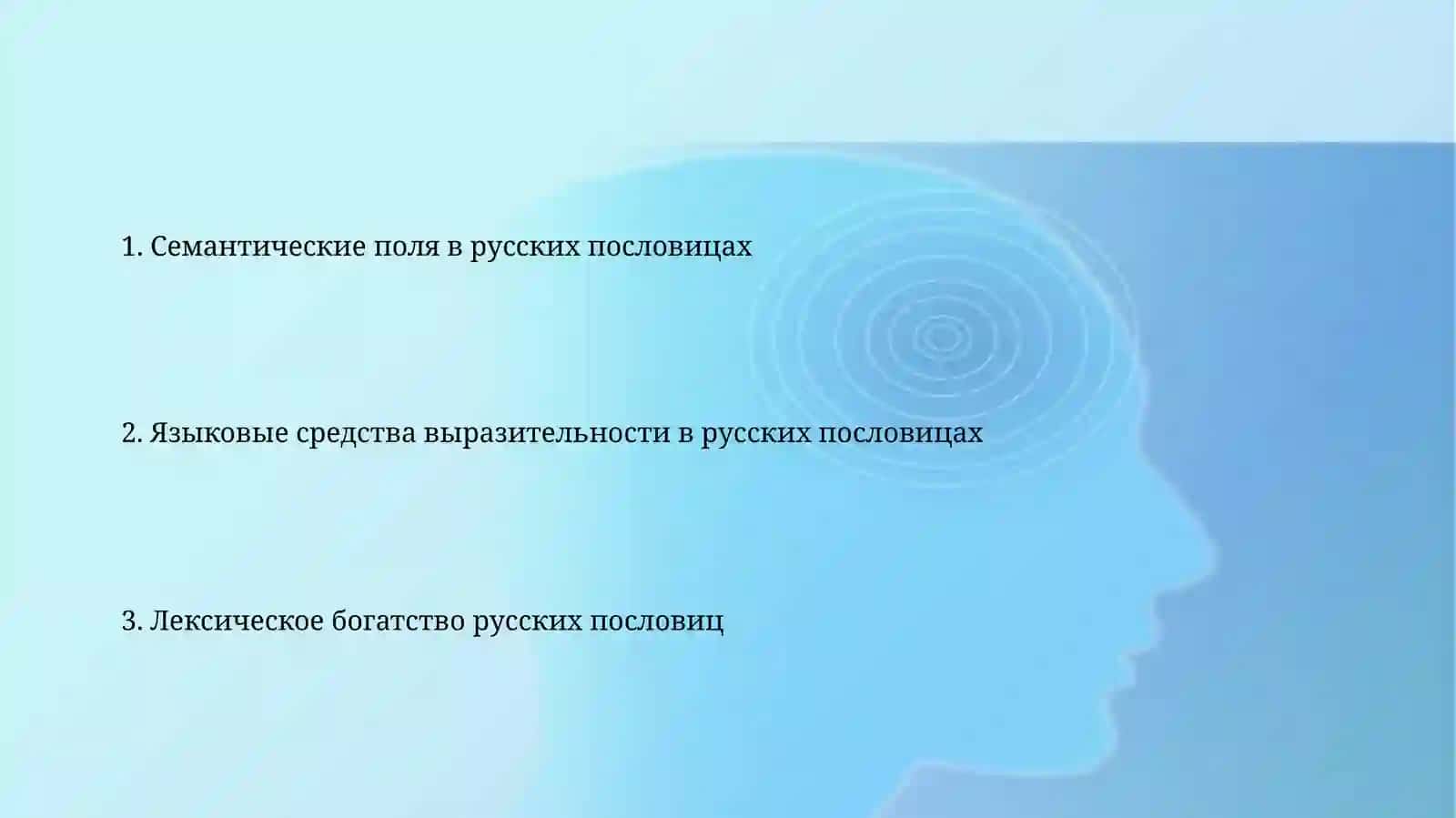 Лексическое богатство русского языка в пословица 2