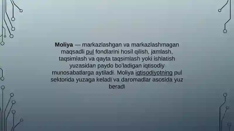 Moliyaviy tizim munosabat-larida soliqning o‘rni va roli 2