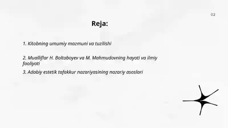 Adabiy estetik tafakkur tarixi 2
