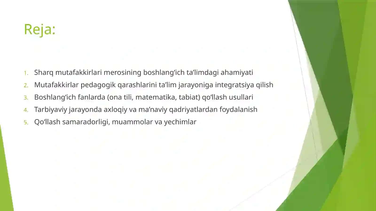 BOSHLANG‘ICH TA’LIM FANLARINI O‘QITILISH JARAYONIDA SHARQ MUTAFAKKIRLARI MEROSIDAN FOYDALANISH 2