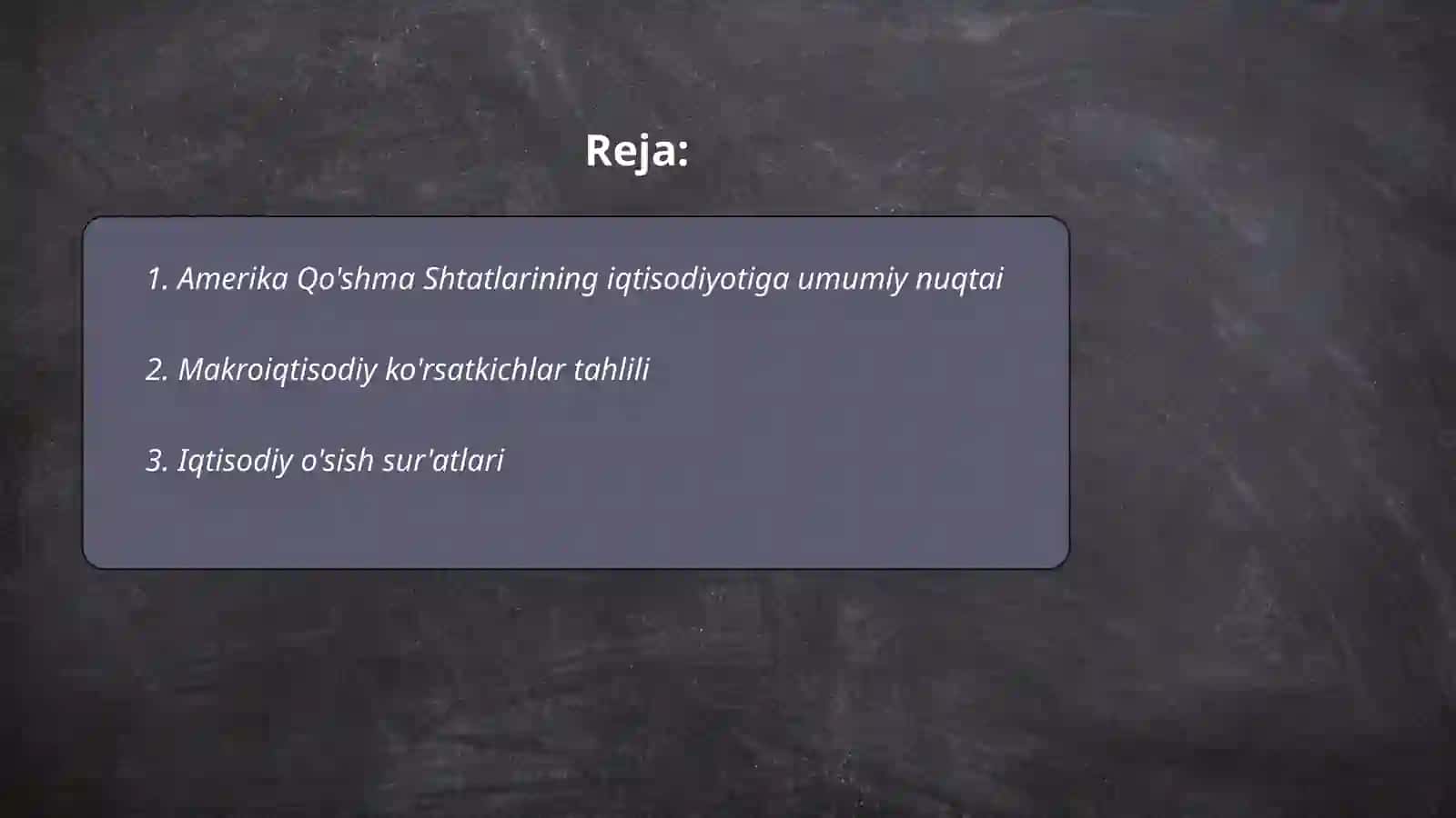 Amerika qo'shma Shitatlarining iqtisodiy ahvoli 2