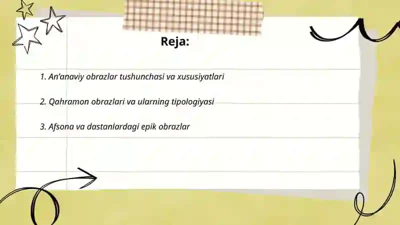 Xalq ogʻzaki ijodida anʼanaviy obrazlar 2