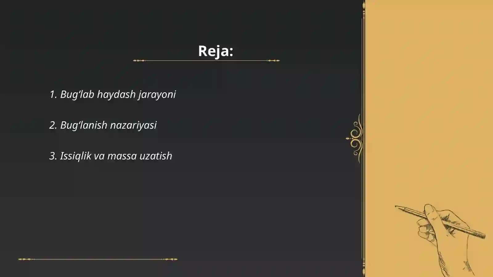 Bugʻlab haydash nazariyasining turlari 2