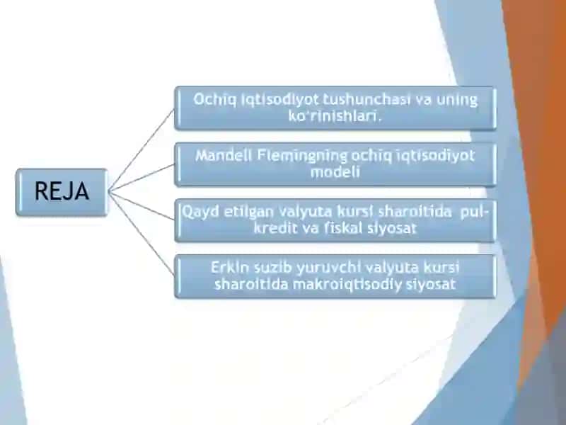 Ochiq  iqtisodiyotda Mendell - Fleming  modeli 2