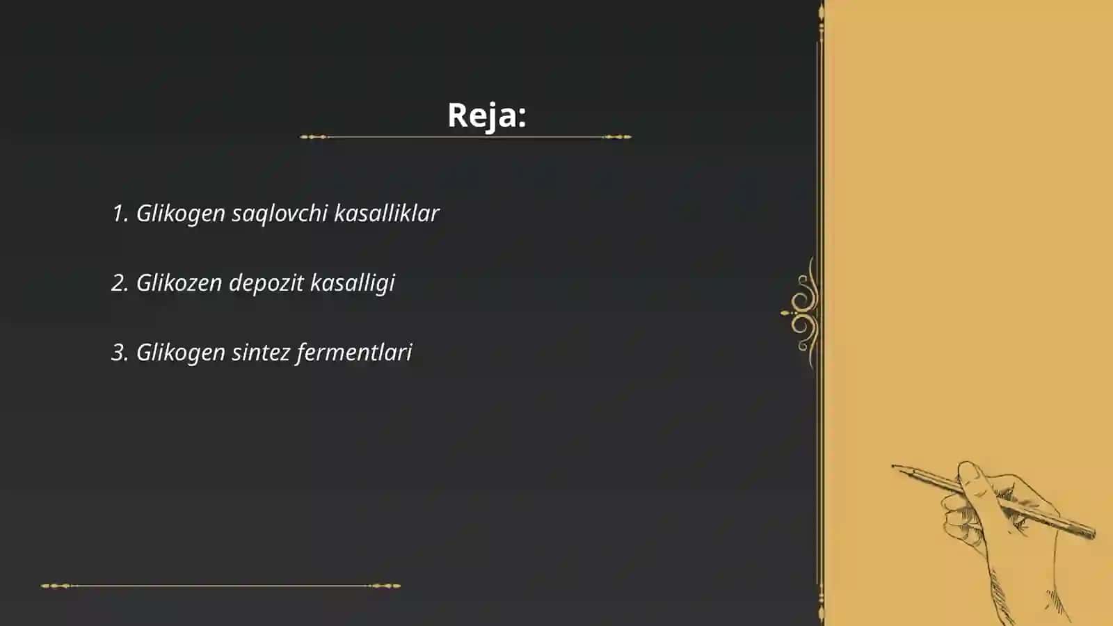 Glikogen saqlovchi kasalliklar 2