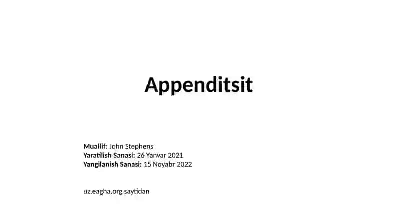 Appenditsit 2