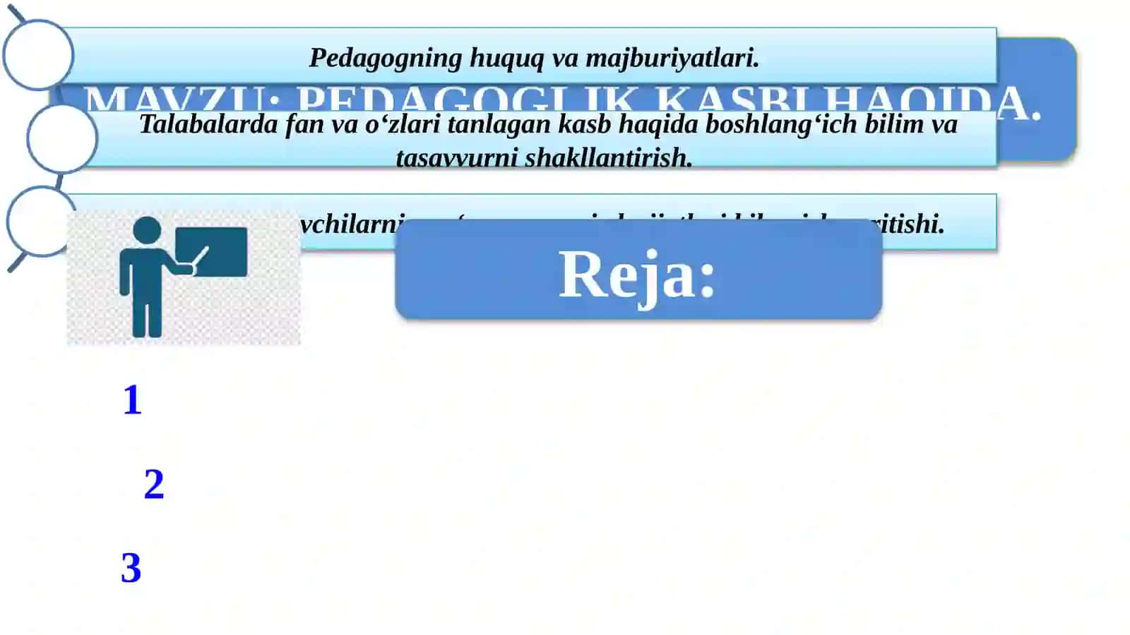 PEDAGOGIKA NAZARIYASI VA TARIXI 2
