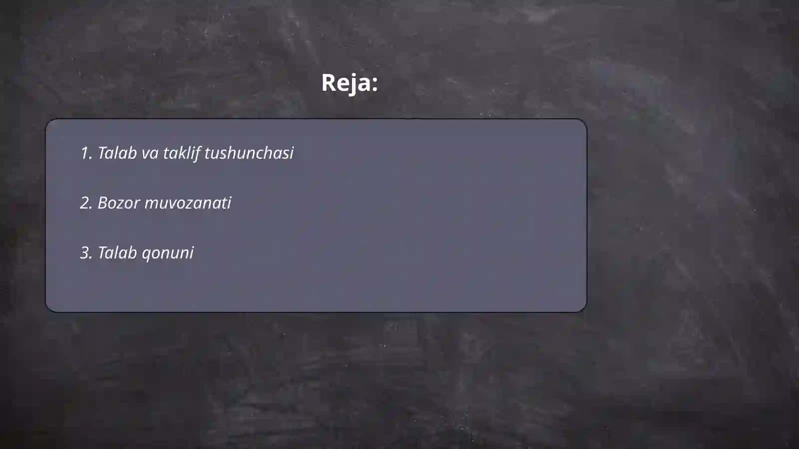 Talab va taklif tahlili bozor muvozanati 2