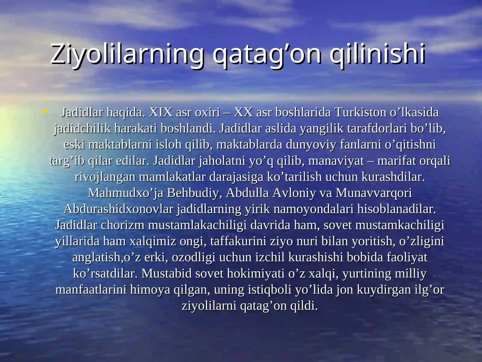 Jadidlar haqida 2