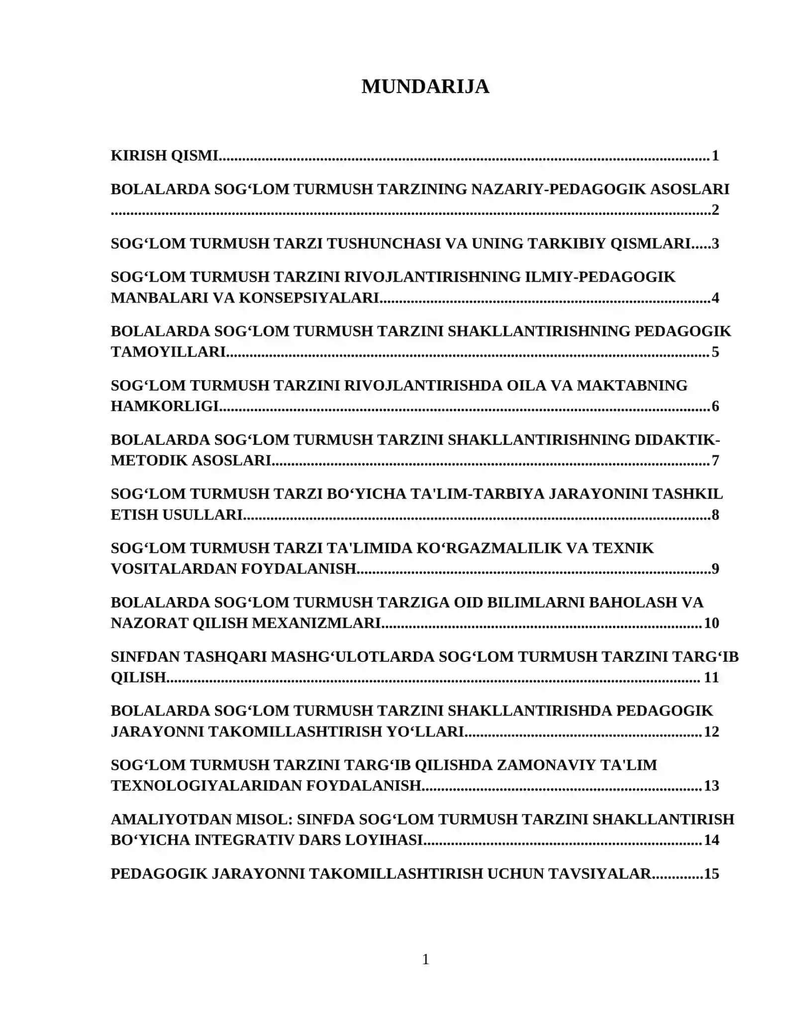 Bolalarda sog‘lom turmush tarzini rivojlantirish ijtimoiy pedagogik muammo sifatida 2