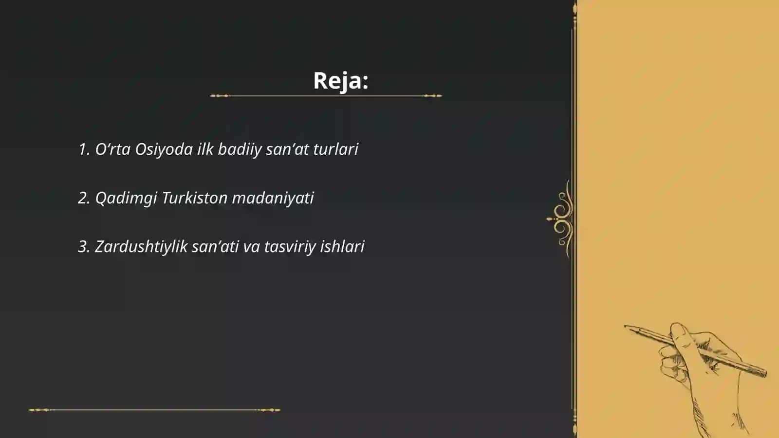 Oʻrta Osiyoda dastlabki davrda tasvirlash va badiiy sanʼat 2