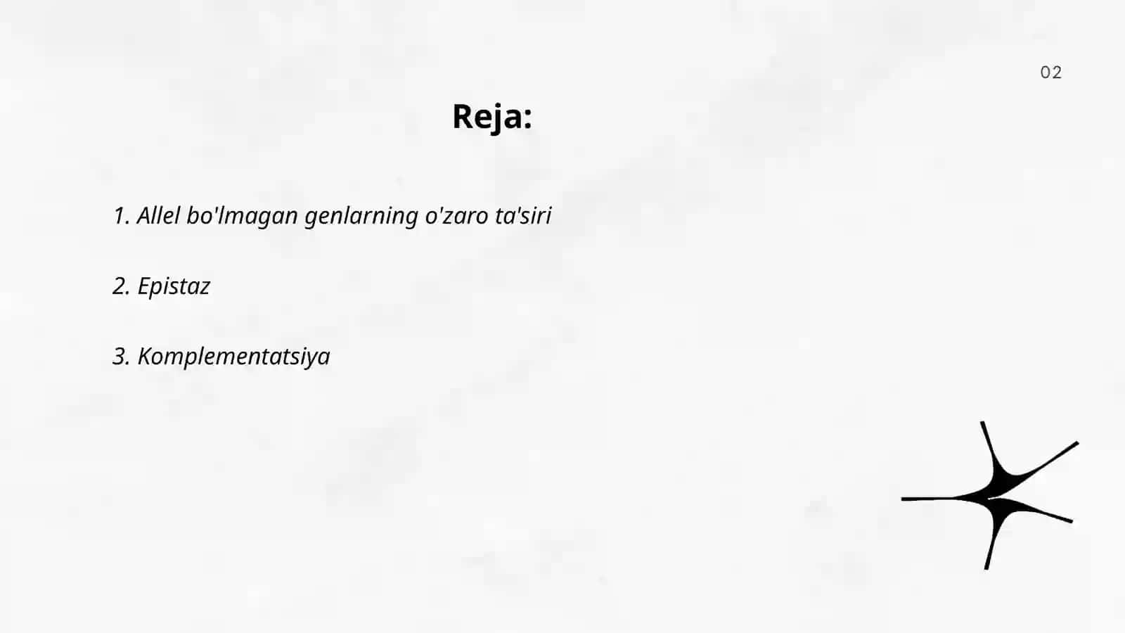 Allel bo'lmagan genlarning o'zaro ta'siri 2