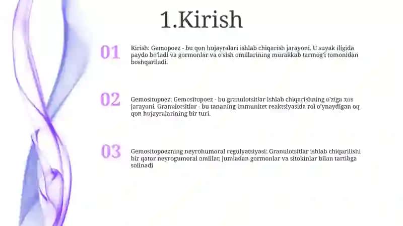 Gemositopoez.Gemositopoezni Neyro Gumoral Boshqarilishi 2