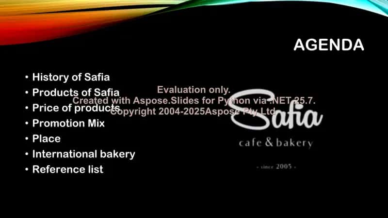 Products of Safia 2