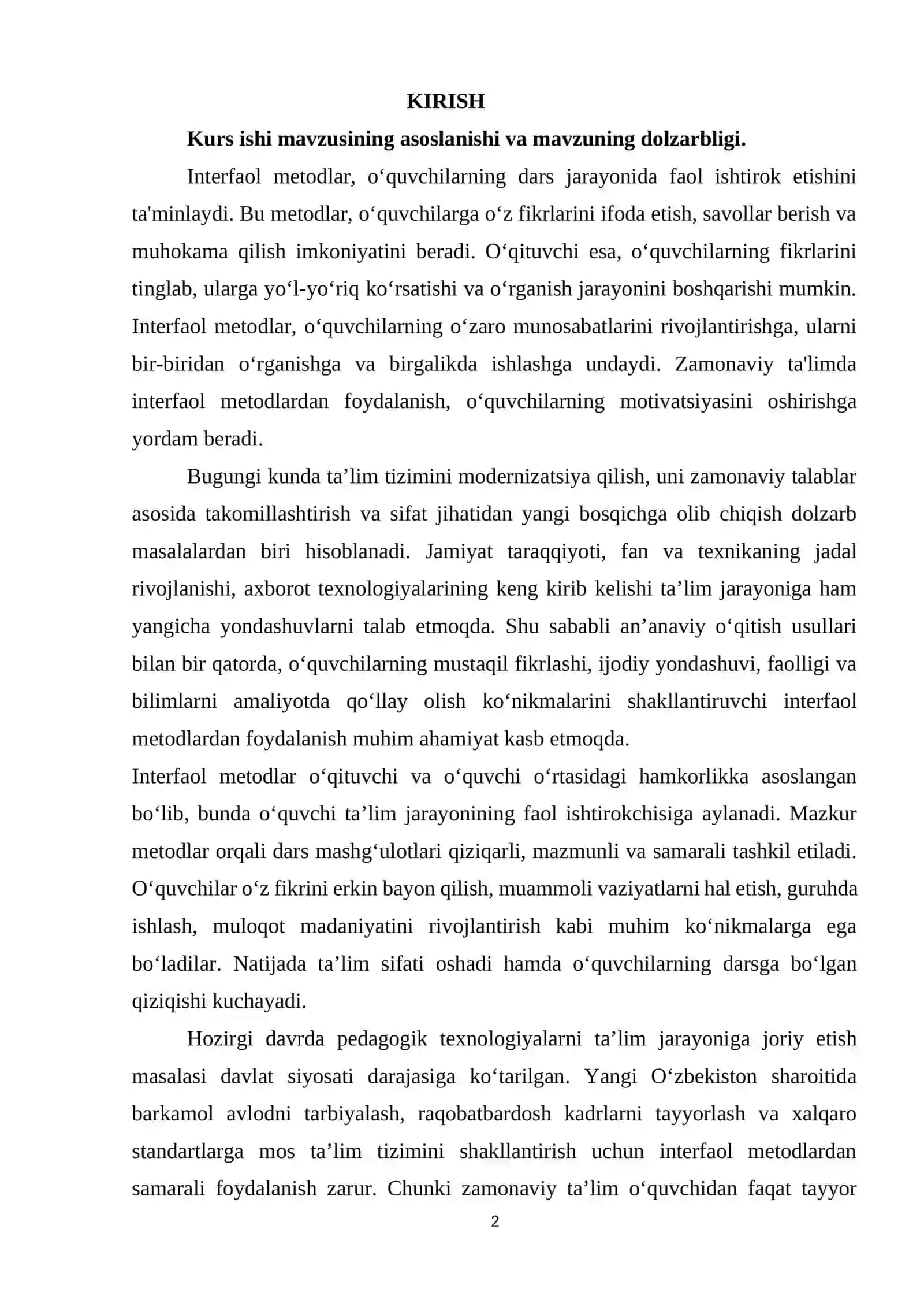 Interfaol metodlar 2