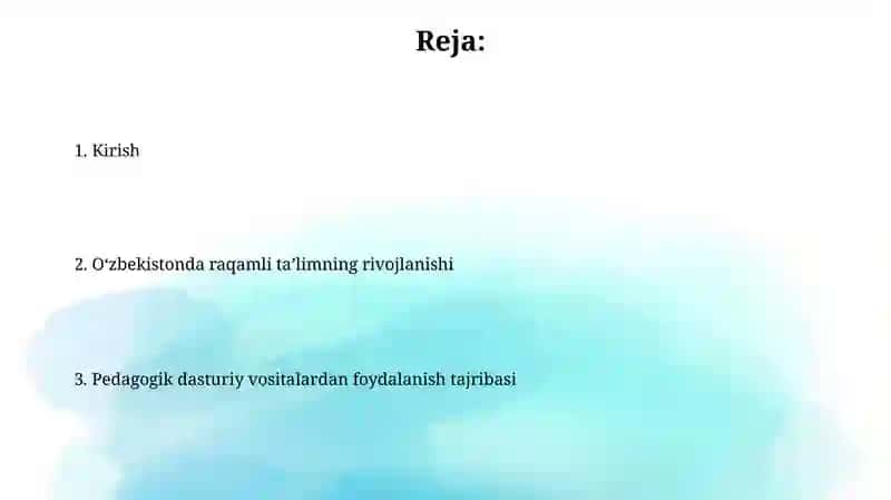 Pedagogik Dasturiy Vositalar 2