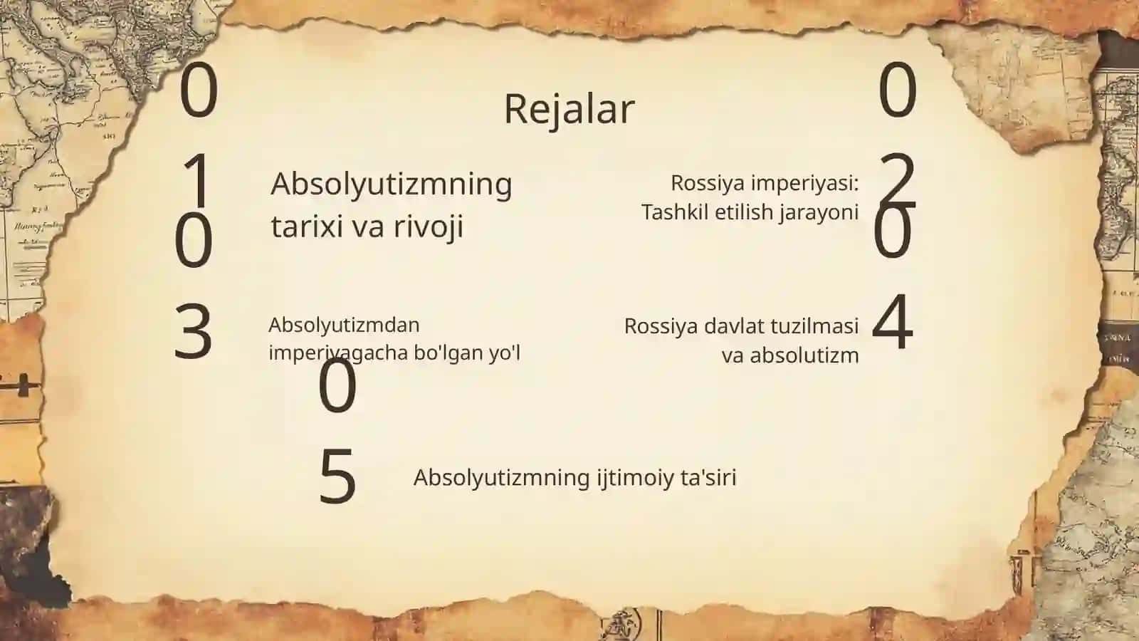Rossiyada Absolyutizmning qaror topishi. Rossiya imperiyasining tashkil topishi 2