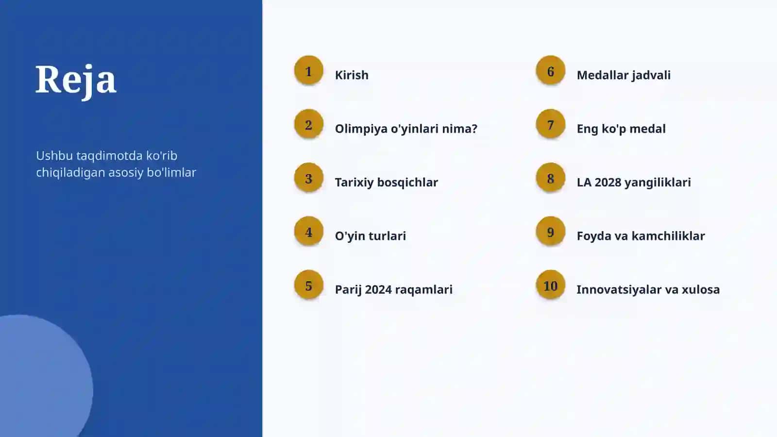 Olimpiya o'yinlari: tarix va innovatsiyalar 2