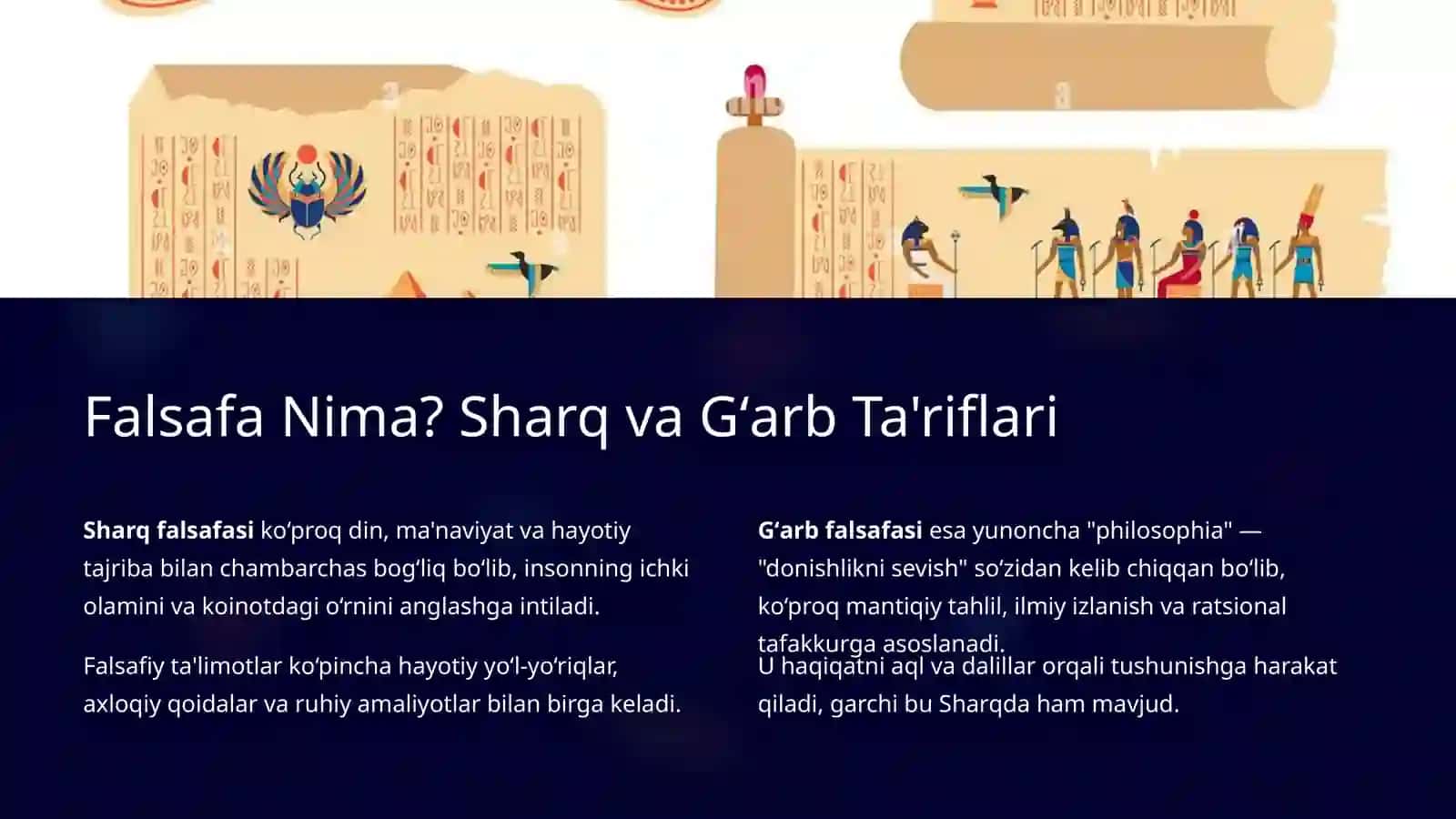 Falsafaning Mohiyatiga Oid Sharq va Gʻarb Mutafakkirlari Qarashlari 2