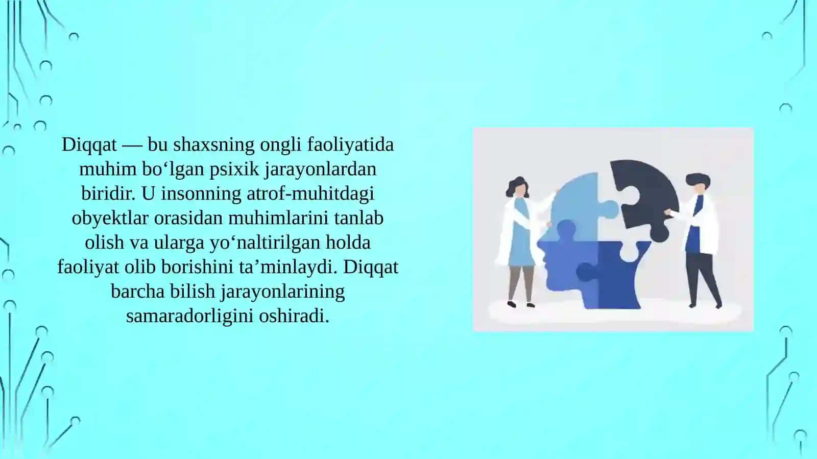 Diqqatni diagnostika qilish metodlari 2
