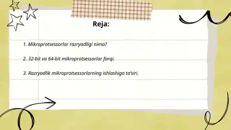 Mikroprotsessorlar razryadligi va Defragmentatsiya 2
