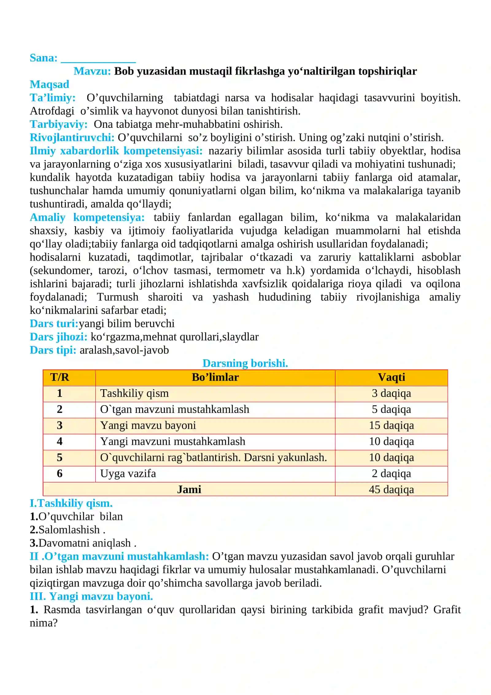 3-sinf Tabiiy fan (Science) Mantiqiy fikrlashga yo'naltirilgan topshiriqlar 2