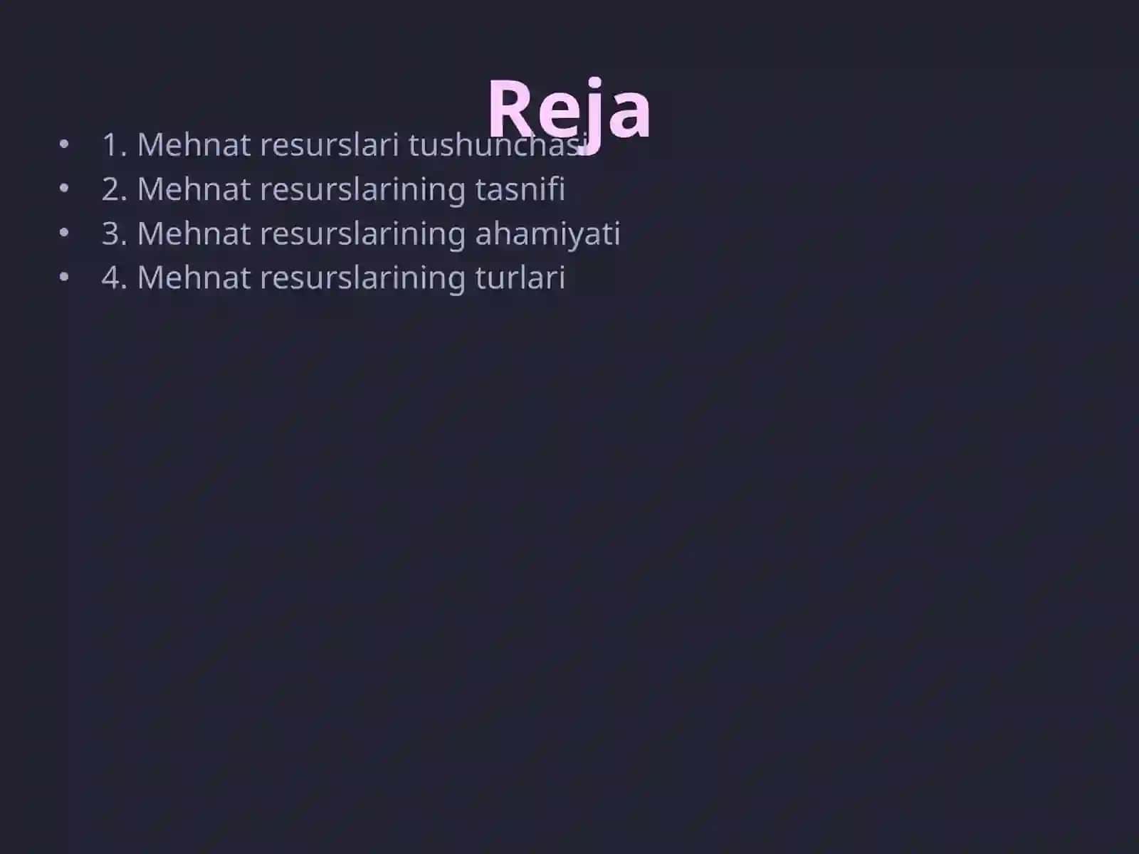 Mehnat Resurslari Tushunchasi 2