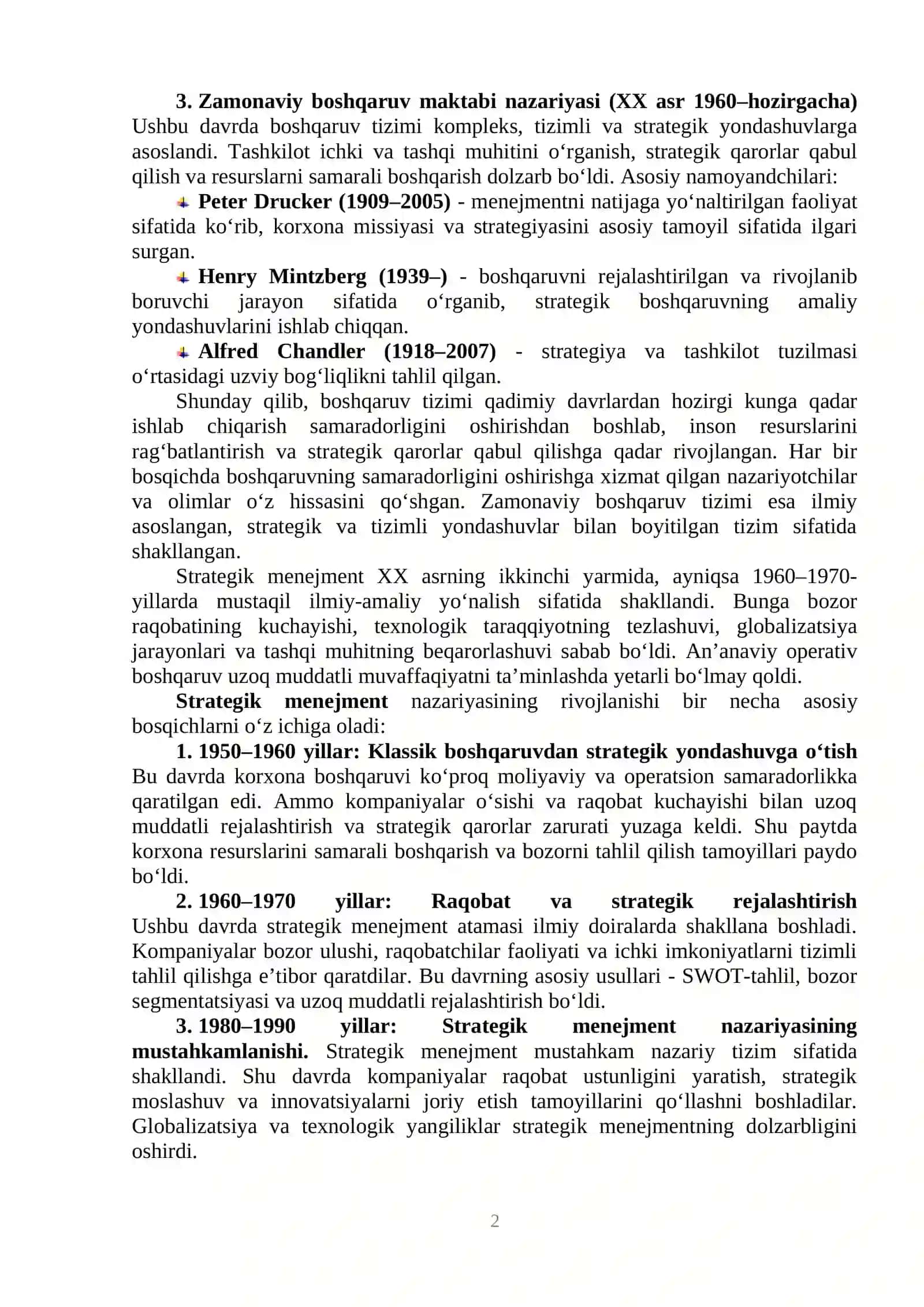 MEHMONXONADA STRATEGIK MENEJMENT MOHIYATI 2