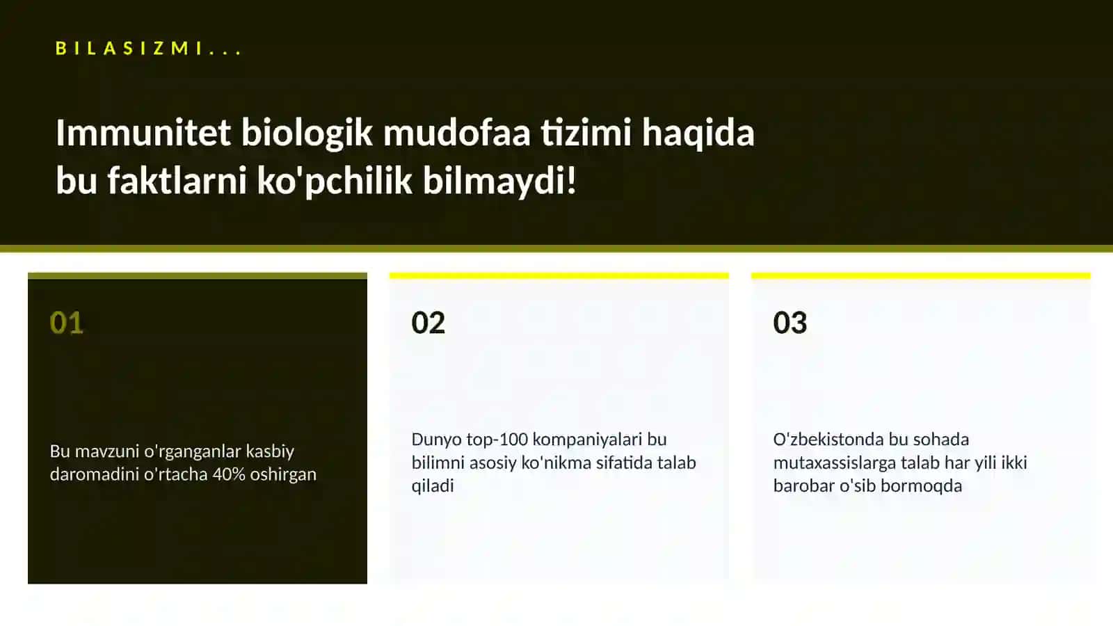 Immunitet biologik mudofaa tizimi 2