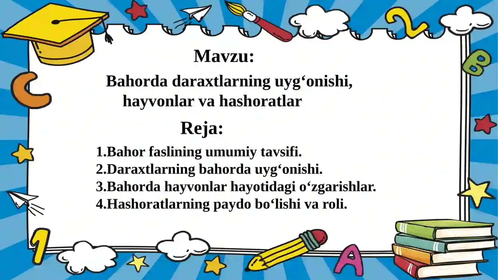 Bahor daraxtlarining uyg'onishi, hayvonlar va hashoratlar 2