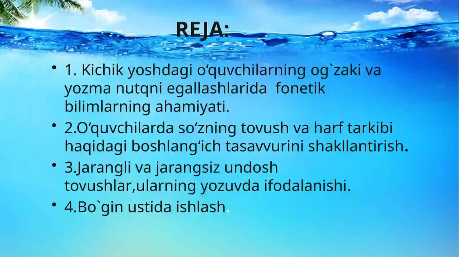 Fonetika, grammatika va so`z yasalishiga oid tushunchalarni shakllantirishning metodik asoslari 2