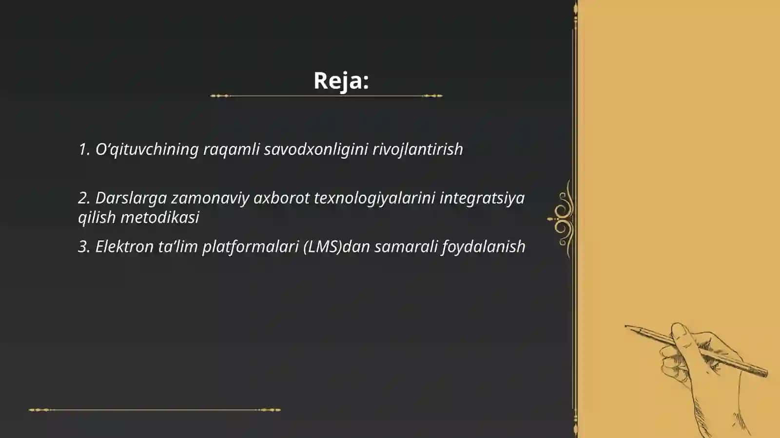 Oʻqituvchi shaxsining zamonaviy axborot texnologiyalari imkoniyatlaridan foydalanish malakalari 2