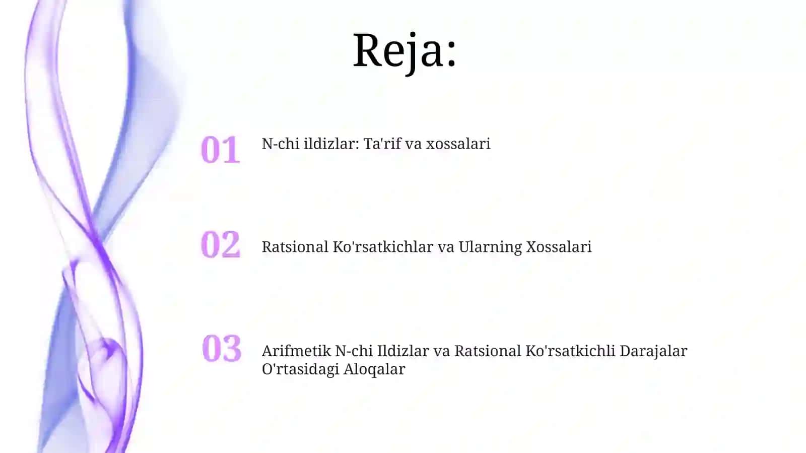 Ratsional Ko'rsatkichlar va Ularning Xossalari 2