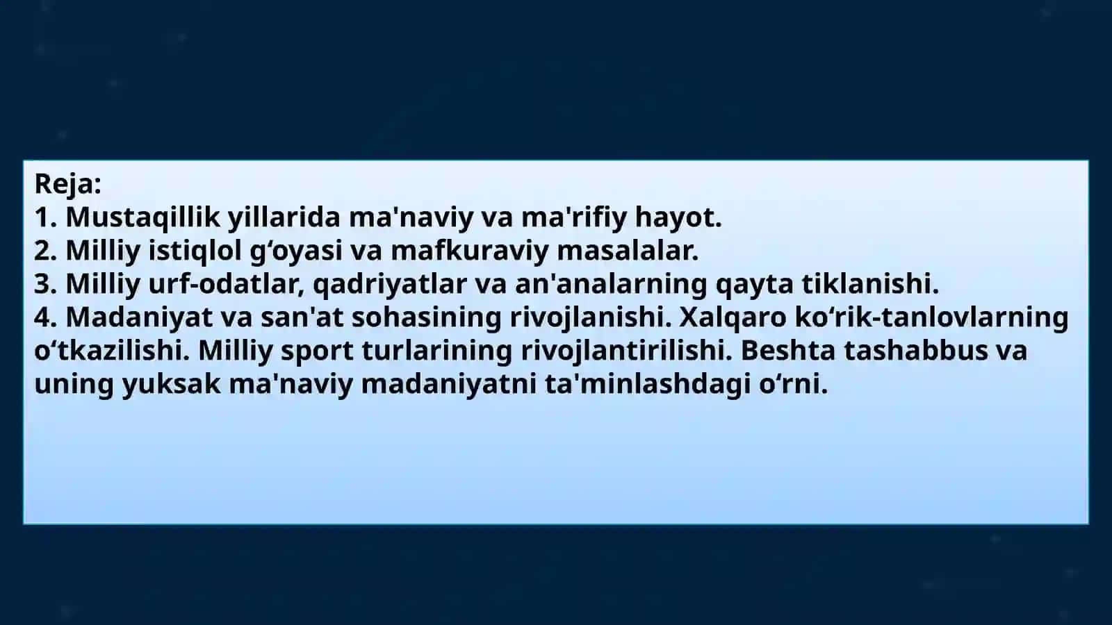 Mustaqillik yillarida Oʻzbekistonda milliy urf odatlar qadriyatlar 2