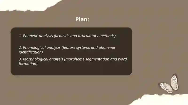Linguistics and linguistic analaysis methods 2