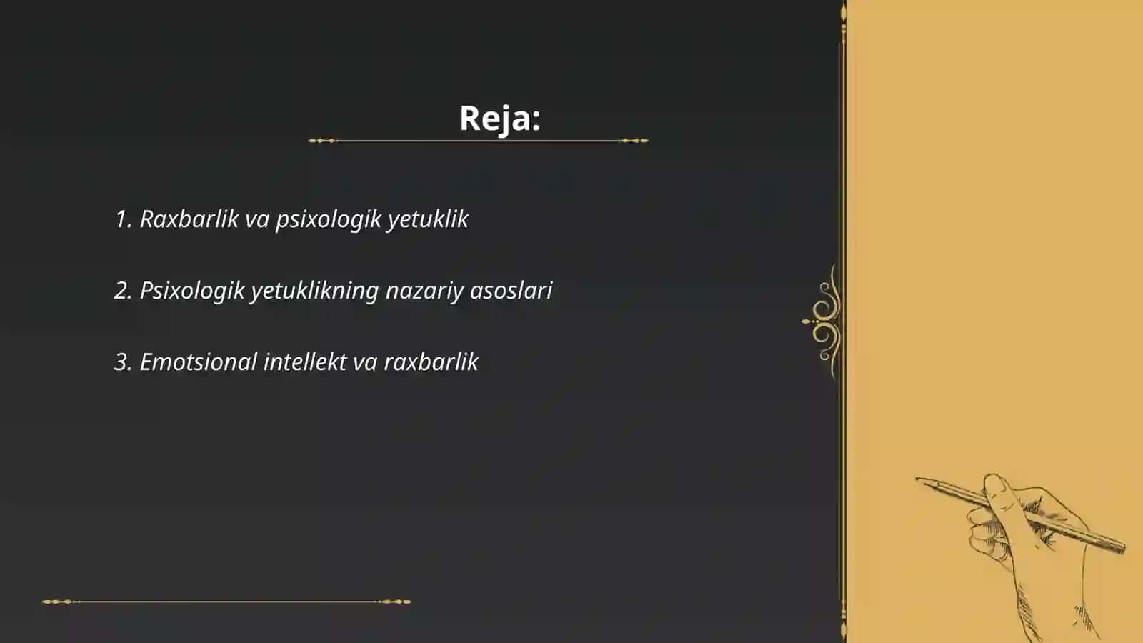 Raxbar kadrlar psixologik yetukligini shakllantirish 2
