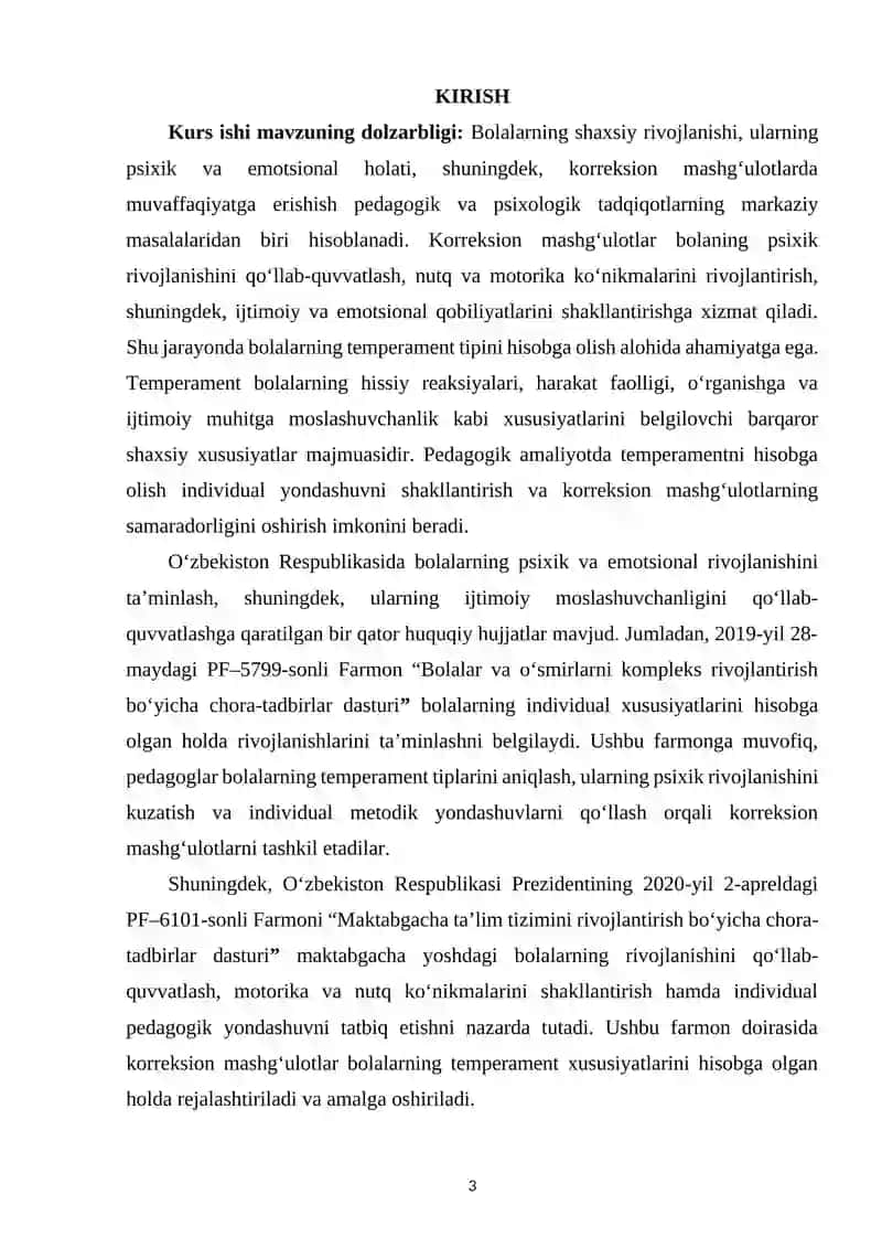 Korreksion mashg‘ulotlarni tashkil etishda bolalarning temperament tipini hisobga olish 2