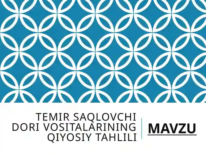 Temir saqlovchi dori vositalarining qiyosiy tahlili 2