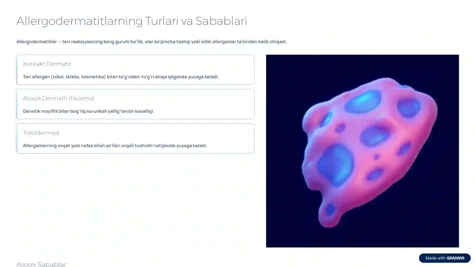 Allergodermatitlar Turlari va Sabablari 2