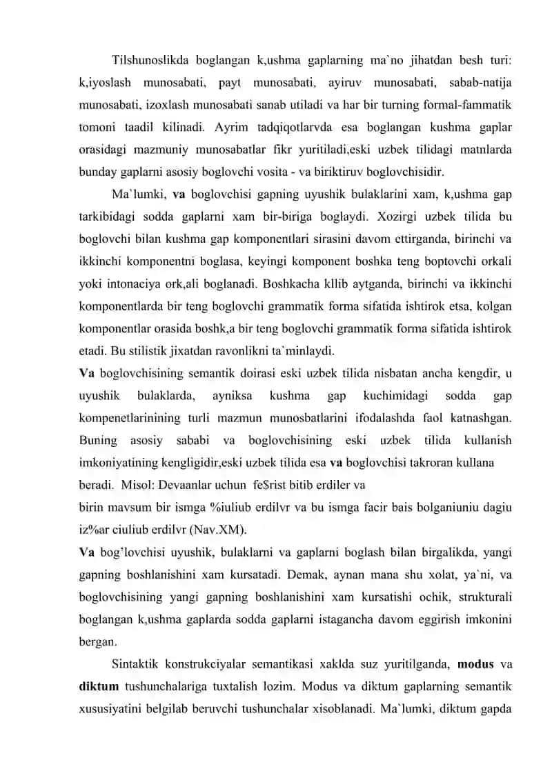 Bog’langan qo'shma gaplarlar haqida umimiy ma’lumot 2