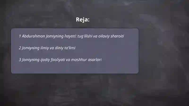 Abdurahmon Jomiy pedagogik qarashlari 2