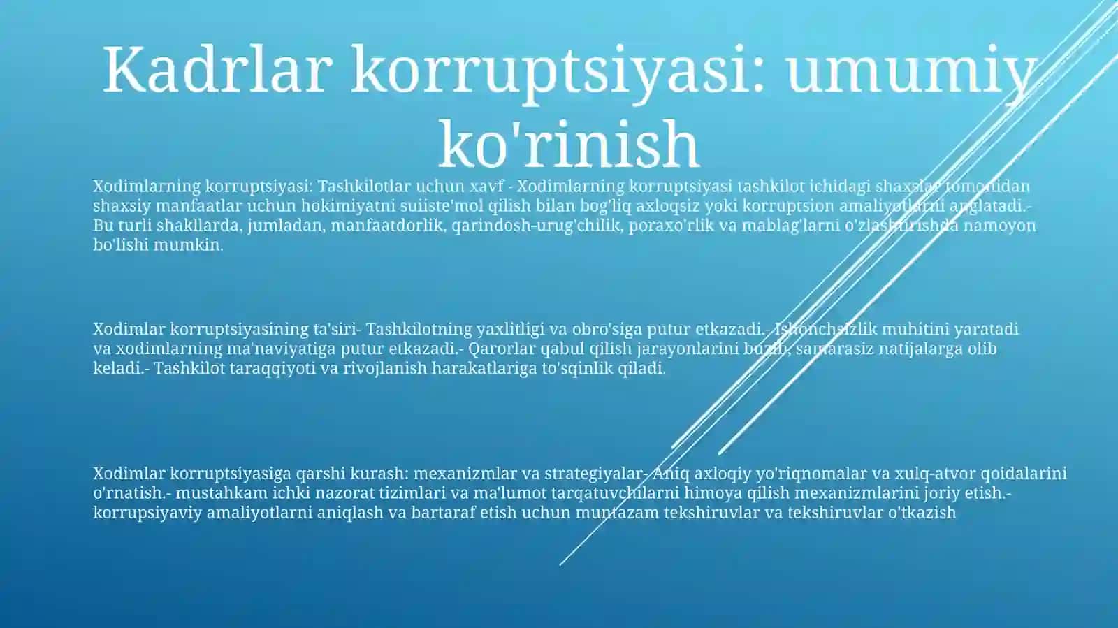 Kadrlar Korrupsiyasi Va Uni Bartaraf Etish Mexanizmlari 2