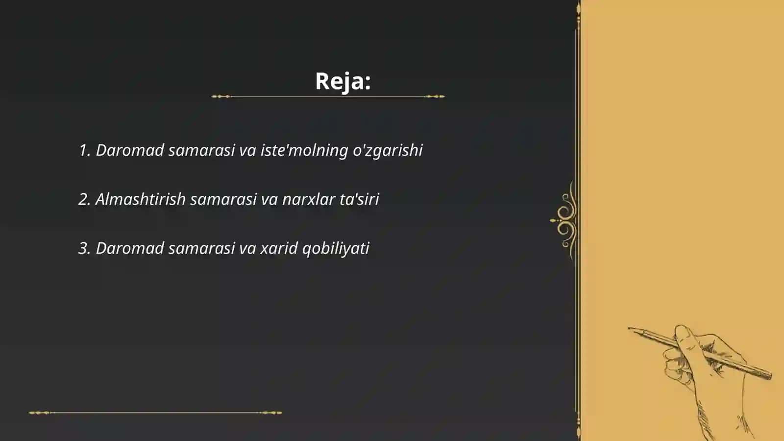 Daromad samarasi 2